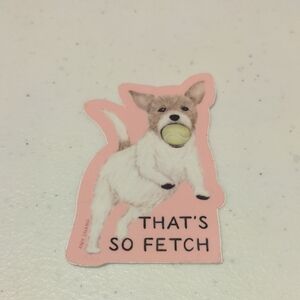 Pink Dog Sticker - That's So Fetch